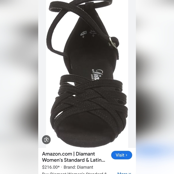 Diamant Ballroom Latin Salsa Dance Shoes with Vario Spin Sole Dancing Shoe Sz 9 - Picture 13 of 15